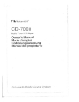 Nakamichi CD-700-II-Owners-Manual
